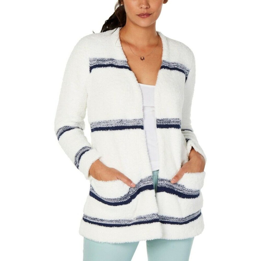 Style & Co Striped Open-Front Cardigan NWT
